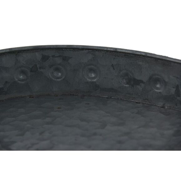 Scratch & Dent A & B Home 14x9.5x21 Inch 2-Tier Galvanized Metal Serving Tray - Picture 3 of 4